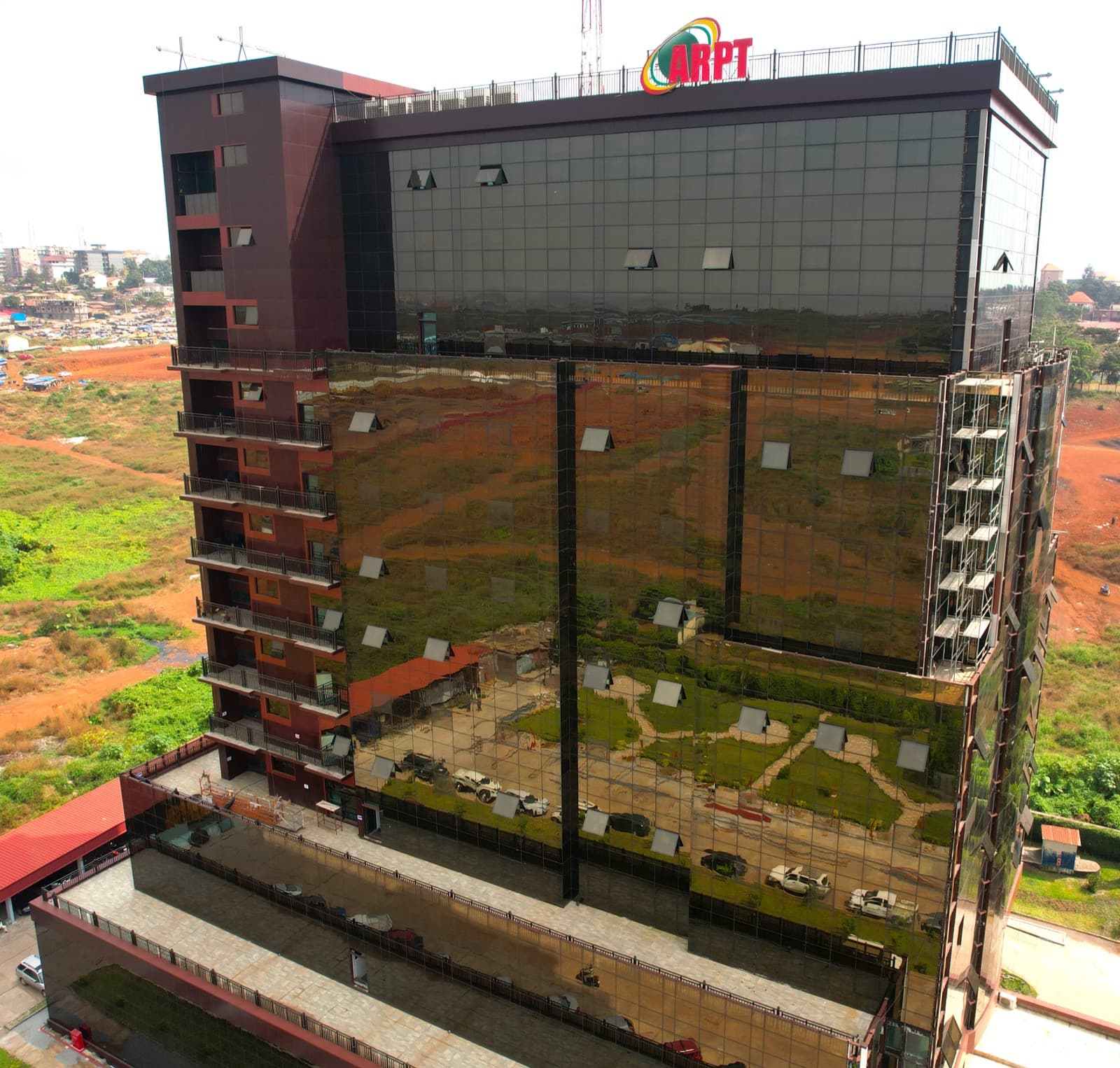 Bâtiment de l’ARPT à Conakry photographié en 2022 (archive, hors réunion Fratel)