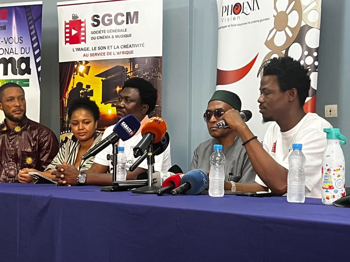 Conférence de presse des organisateurs du Rendez-vous international du cinéma en Guinée à Conakry