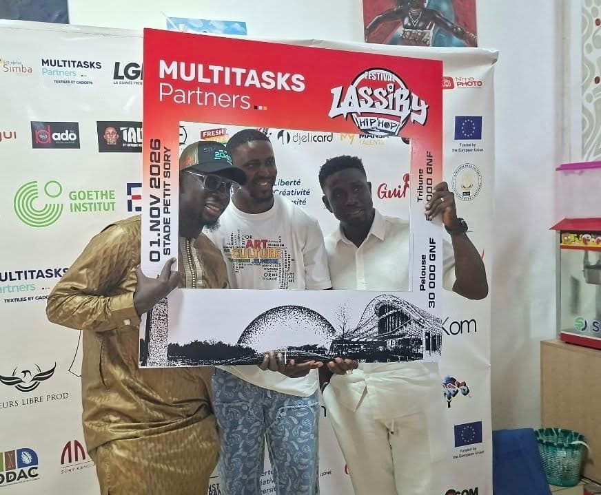 Participants au lancement de la huitième édition du festival Lassiry Hip-Hop à Conakry